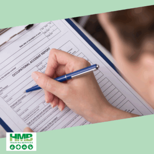 man filling out accident form - Are you Health and Safety Compliant?