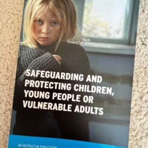 a picture of a text book of safeguarding