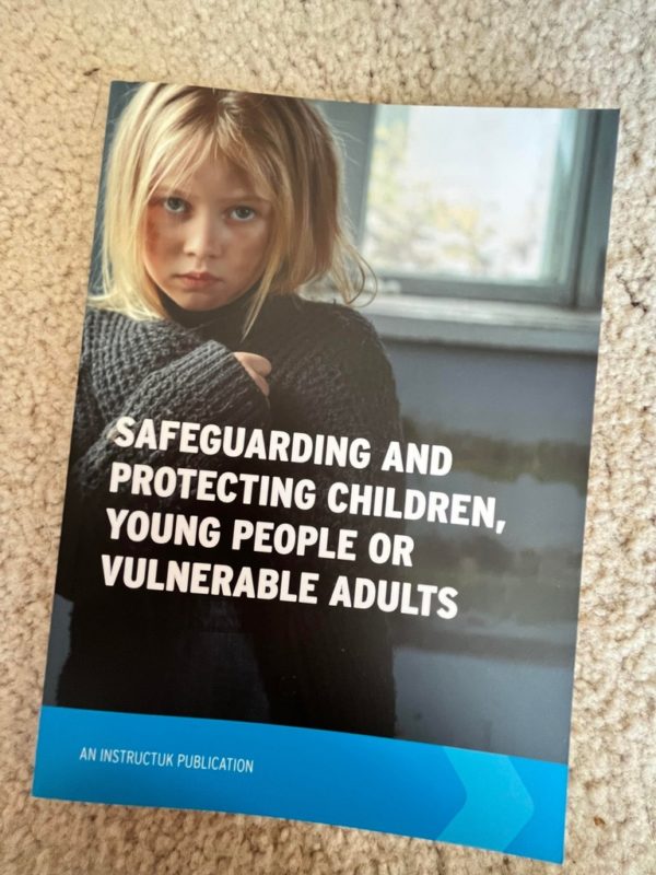 a picture of a text book of safeguarding