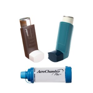 image of inhalers with chamber device