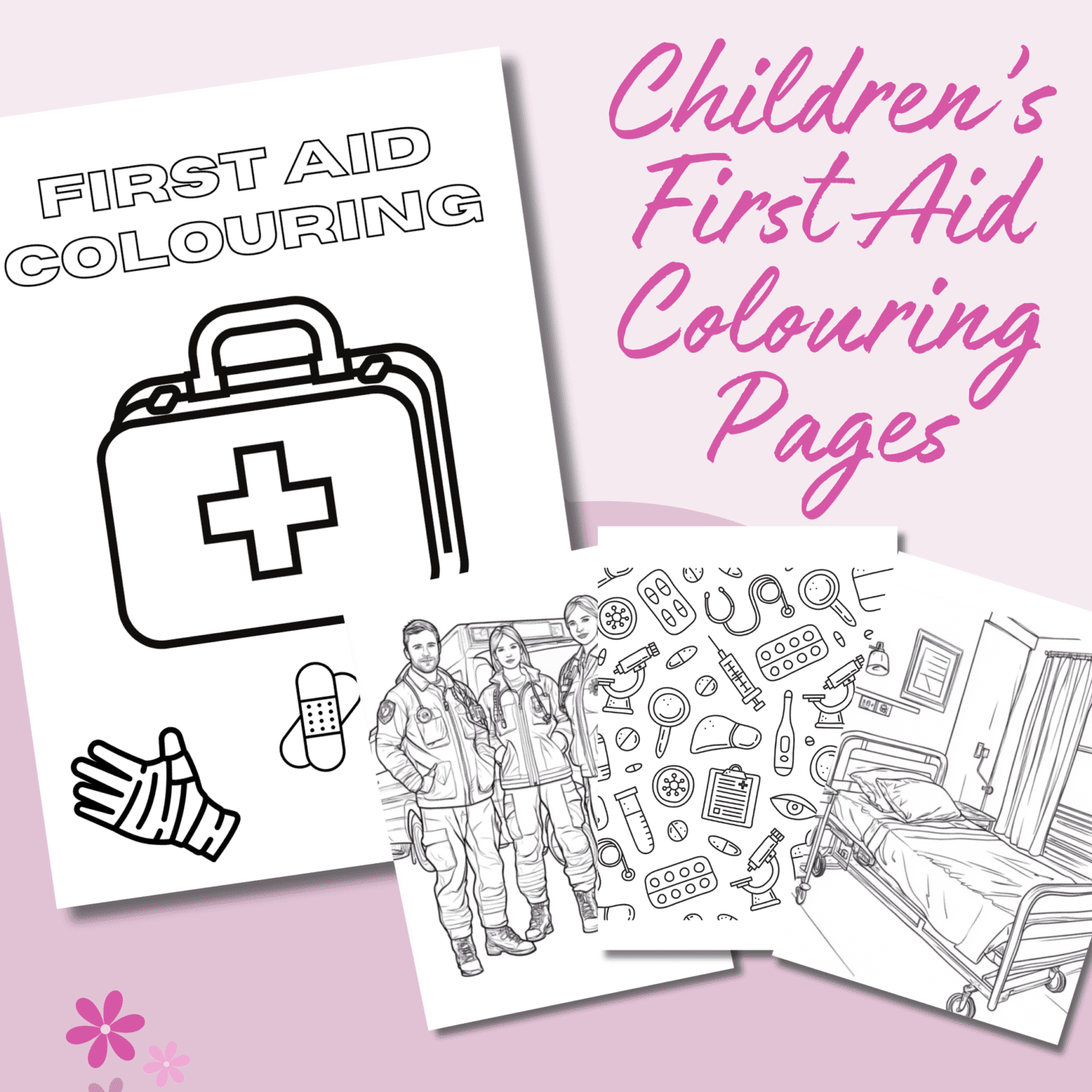 First Aid Colouring to Help Children Become Relaxed and Happy